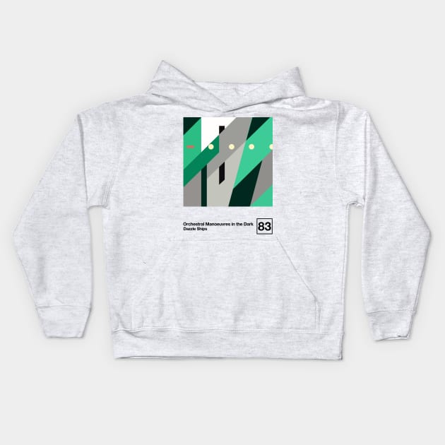 Dazzle Ships / Minimalist Style Graphic Artwork Design Kids Hoodie by saudade